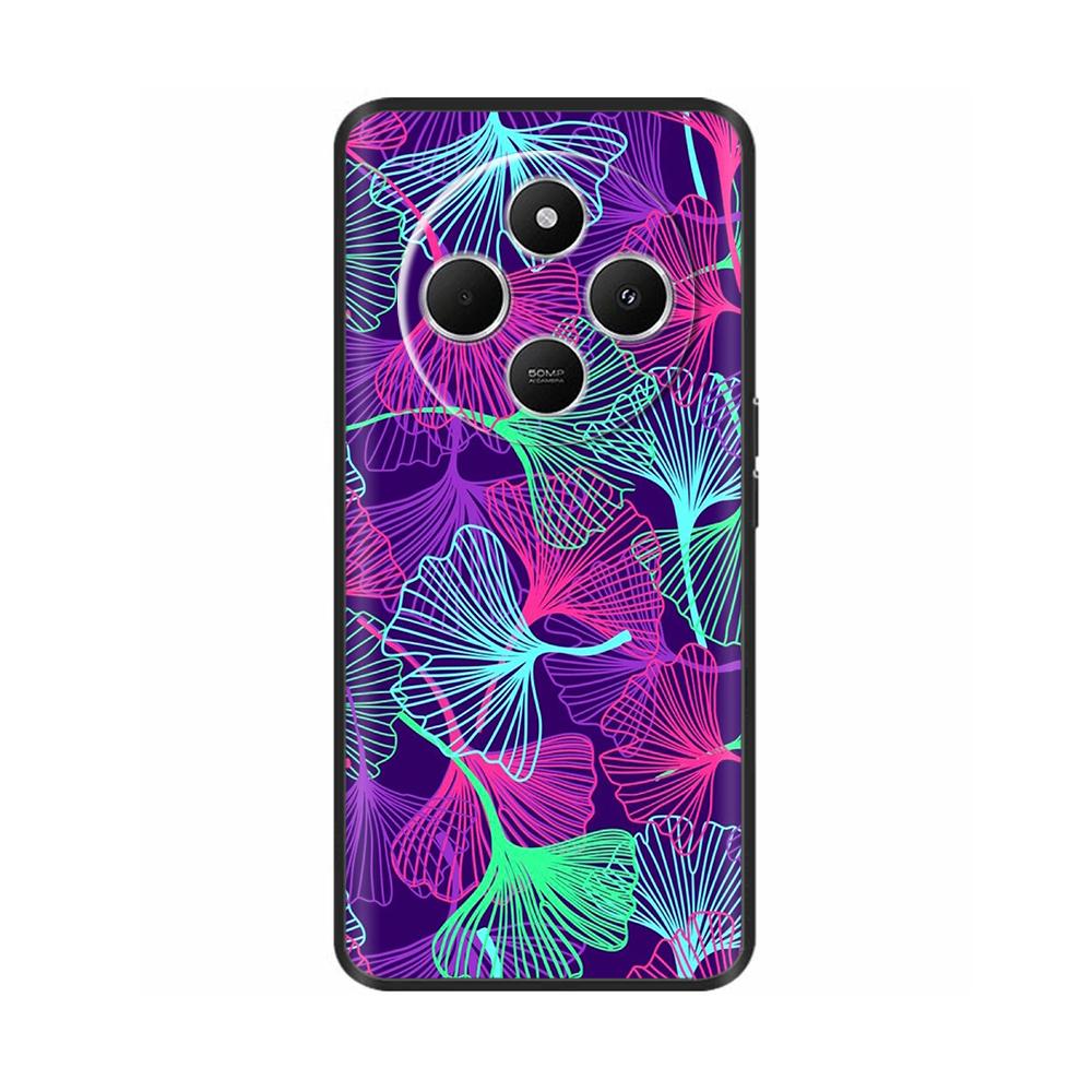 Luxury Painted Case For Redmi 14R 5G Soft Black Silicone Bumper Back Cover for Xiaomi Redmi 14R 14C Cases Funda Shockproof Shell