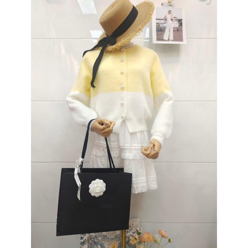 Imitation mink velvet knitted cardigan autumn and winter new soft waxy color matching gentle wind sweet loose sweater jacket women