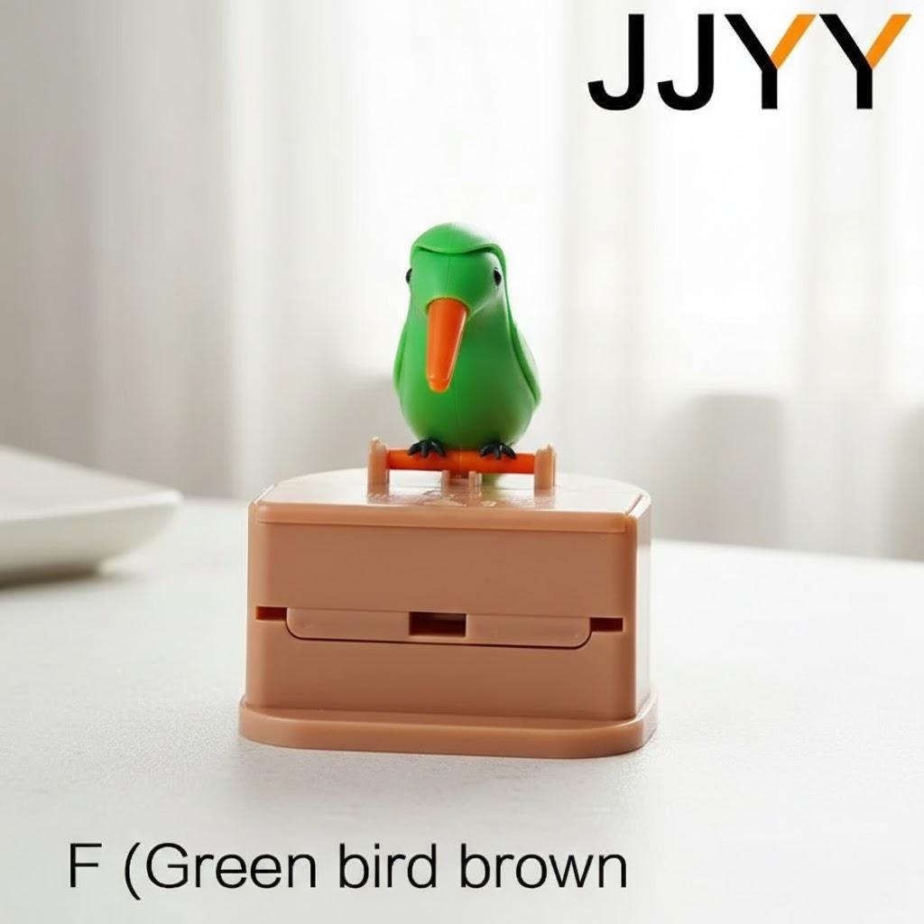 Detachable Toothpick Storage Box Automatic Push Toothpick Holder Bird Design Kitchen Table Decoration Organizer