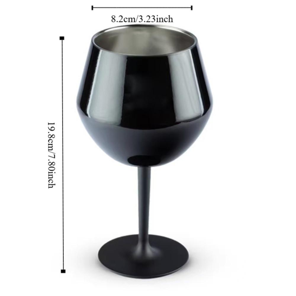 Detachable Wine Goblet Gradient Color Champagne Cup Bar Accessory Stainless Steel Red Wine Cup  Pub