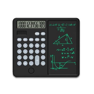 6 Inch Calculator LCD Writing Tablet Portable Solar Power Drawing Board Office Handwriting Notebook For Students Office
