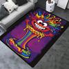 Cute Rainbow Man Office Carpet Soft Polyester Entrance Carpet Washable Non slip Machine Washable Ind