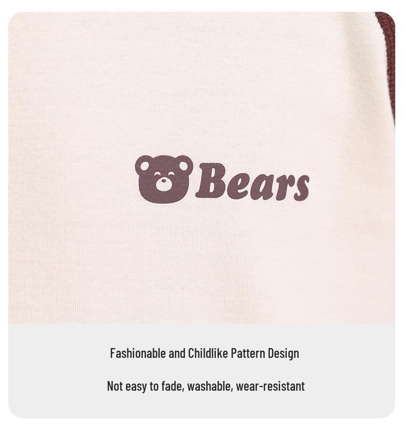 Children's Cotton Pajama Set: Boys' & Girls' Warm Flannel Base Layer for Autumn