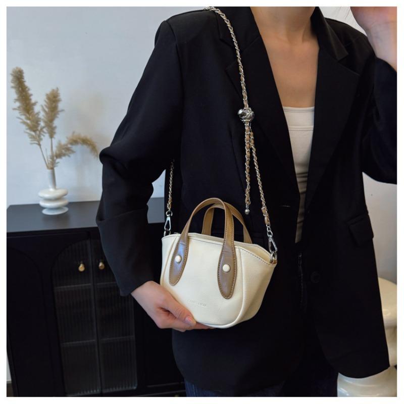 High-value Fashionable Portable Messenger Women's Bag, New Versatile Contrasting Color Simple High-end Shoulder Women's Bag