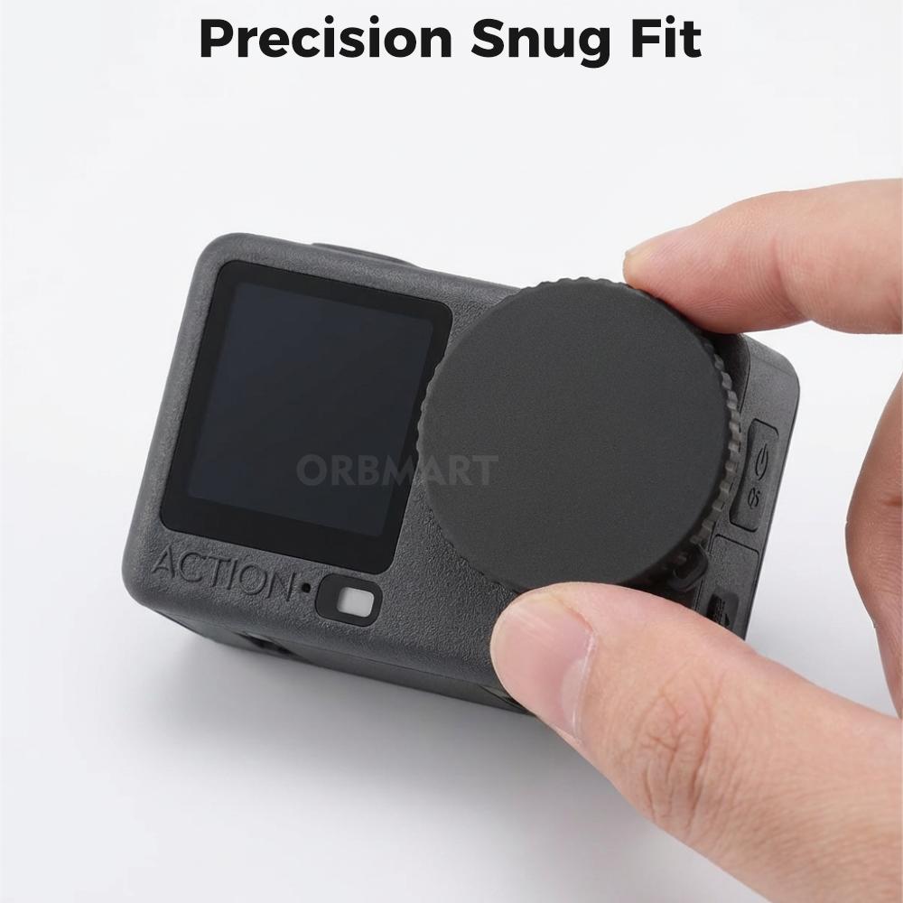 Silicone Lens Cap for DJI Osmo Action 6 - Anti-Scratch Protective Cover, Soft Dustproof Camera Lens Protector Accessories