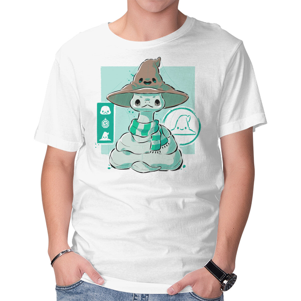 Unisex Crew Neck T-Shirt Cute And Ambitious Graphic Short Sleeve Casual Tee XS