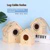 Bird Wooden Cage For Bird Cage Parrot Circular Cage Anti Splash Proof Cage Bird Toys For Pet
