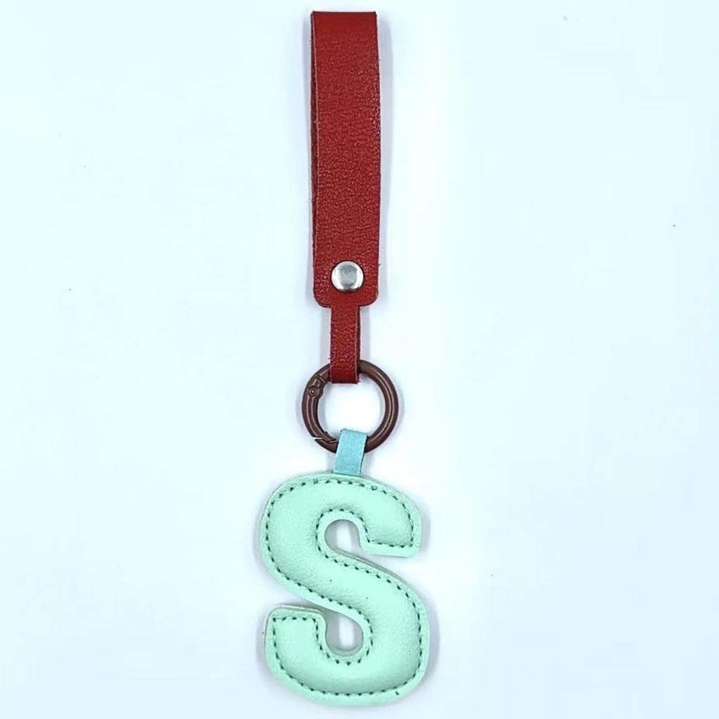 Porte-clés Lettre en Cuir Charme de Sac