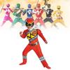 Power Morphin Mighty Rangers Cosplay Costume Jumpsuit Kids Halloween Party Gift
