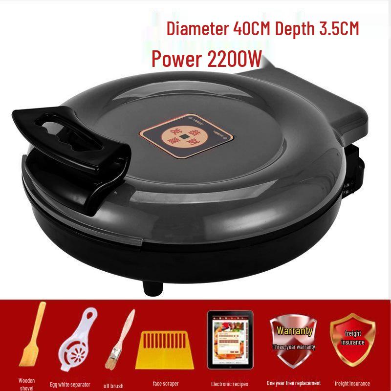 Doppelseitige elektrische Grillplatte mit vertieftem Becken und Ofenfunktion für den Heimgebrauch