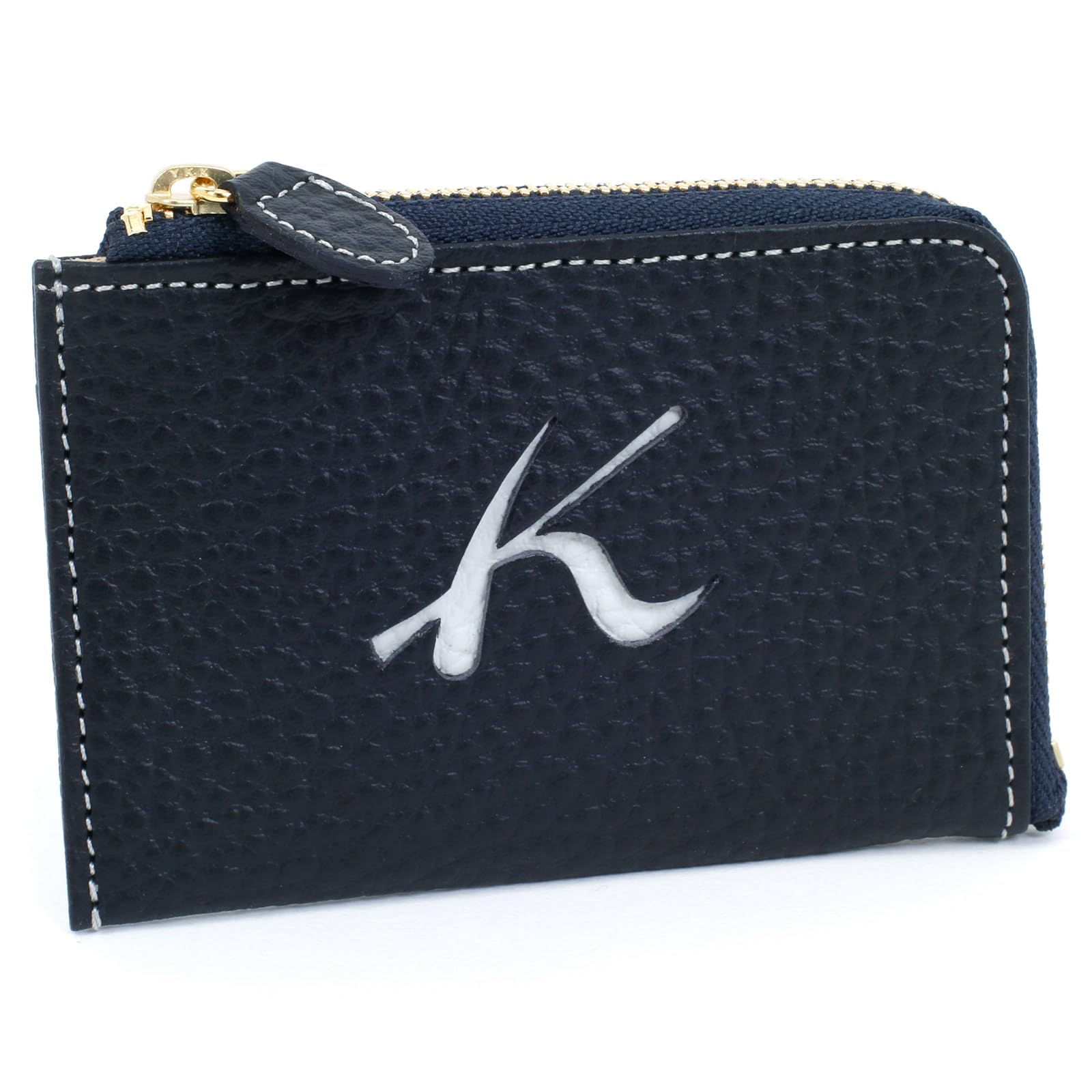 

K Mark Cutout Coin Purse PH0774 Dark Gray 10821 [Kitamura] Blue/Light [Navy]