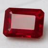 Emerald Cut Natural Blood Red Ruby Burma Pigeon 14 Ct Fabulous Gemstone
