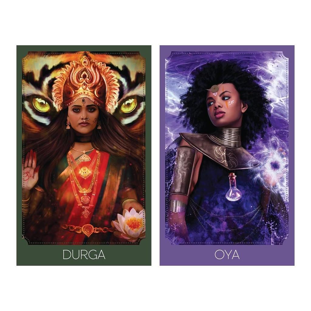Kancharo 44-Card Oracle Card Set, Tarot Reading [Goddess Within Oracle], Includes Japanese Oracle Card Basic Instructions & Pouch (Authentic)