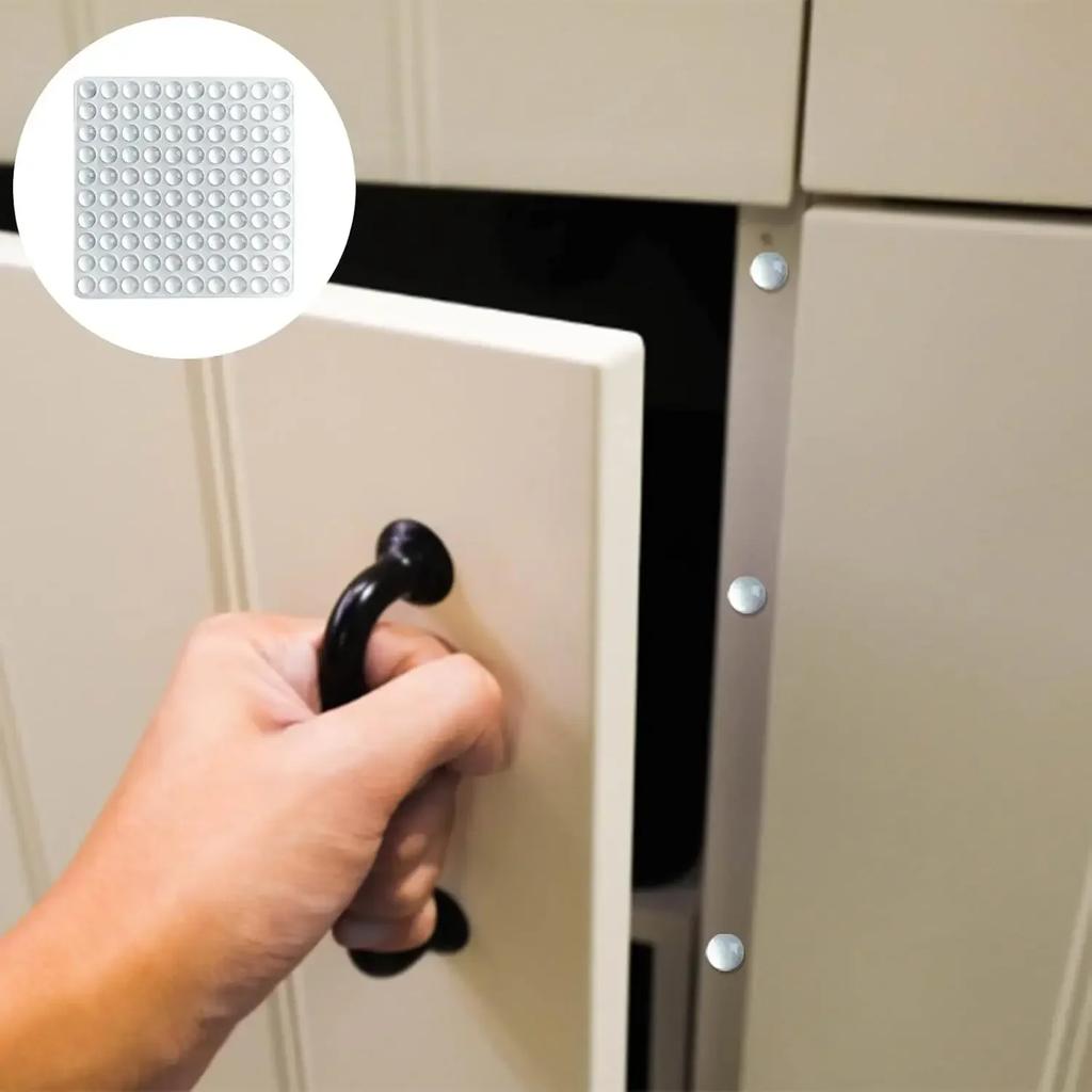 Clear Self-Adhesive Cabinets Bumpers Pads Silicone Door Stop Furniture Drawers Protection Rubber Bumper Buffer Cushion Pads