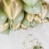 20PCS 10inch Balloon Kit Retro Green White Gold Balls Birthday Wedding Anniversary Jungle Summer Party Decor Home Supplies KTY