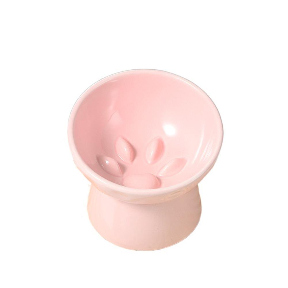 Multi-use Pet High Foot Bowl Slanted Mouth Dog Feeding Basin Cat Slow Food Bowl  Kitten Puppy