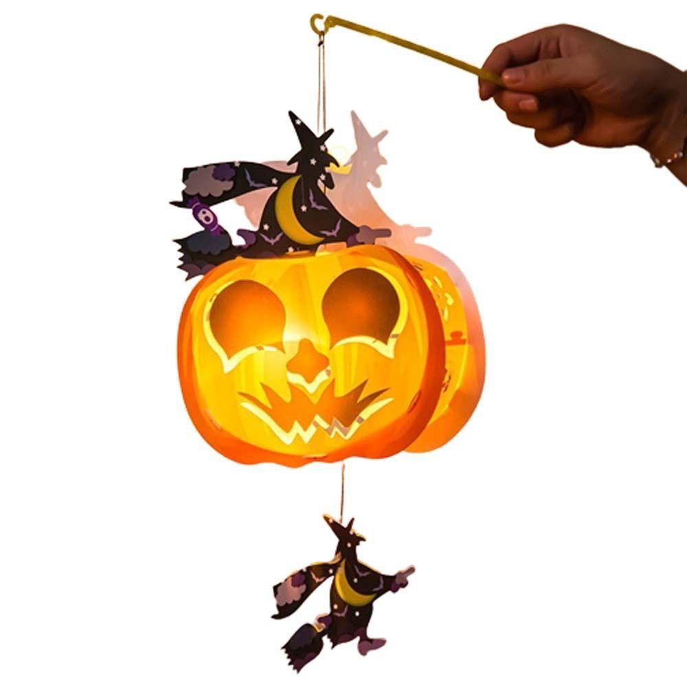 Handmade Halloween Lantern DIY With Handle Ghost Festival Lantern  Kids Gift