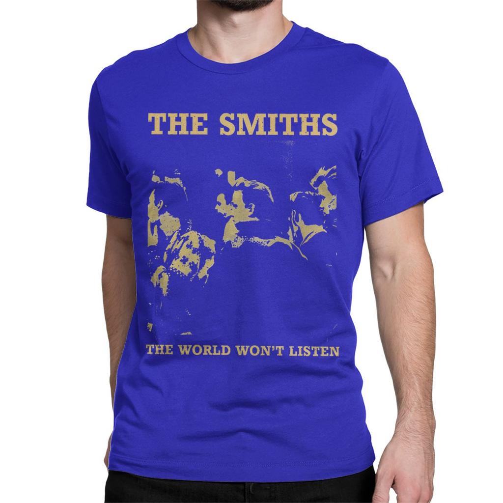 Casual Vintage The Smiths T-Shirts Men Women's Crew Neck Pure Cotton T Shirts Indie Punk Rock Band Tee Shirt New Arrival Tops