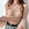 Women's Thermal Tank Top Lace Fleece Lined Warm Base Layer Vest Sleeveless Padded Camisole Undershirts