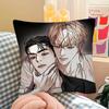 Pc Korea Manhwa Lapel Pillow Case Fashion Square Pillowcase Bedroom Sofa Room Ins Decoration Leisure
