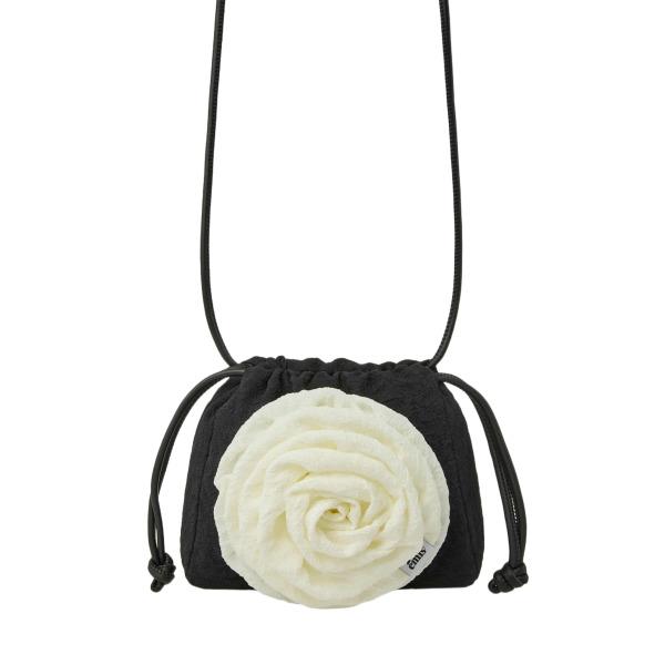 EMIS CORSAGE STRING MINI BAG (Ivory, Pink, Black/Ivory)