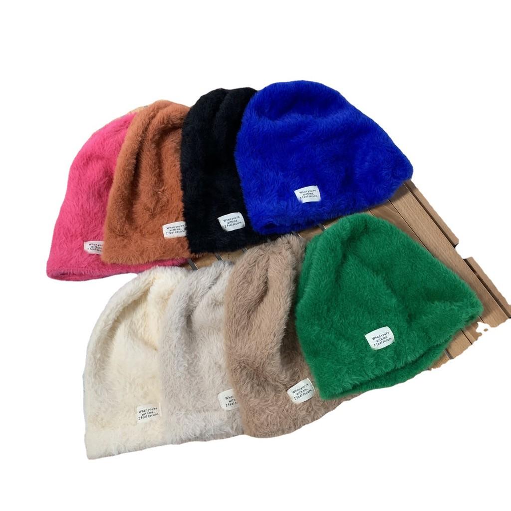 Winter Casual Fashionable Cotton Knit Beanie With Letter Detailing Warmth For