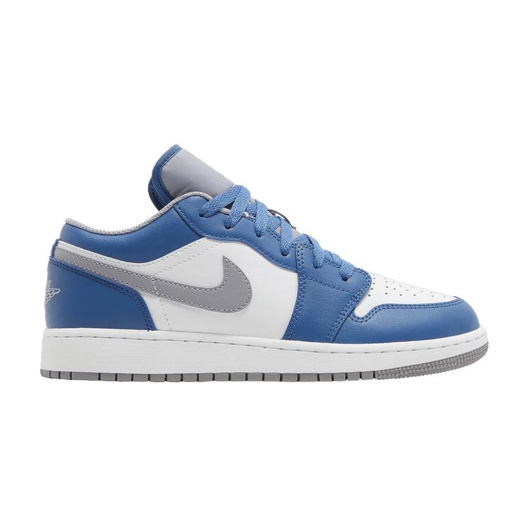Air Jordan 1 Low GS  True Blue Cement  36.5
