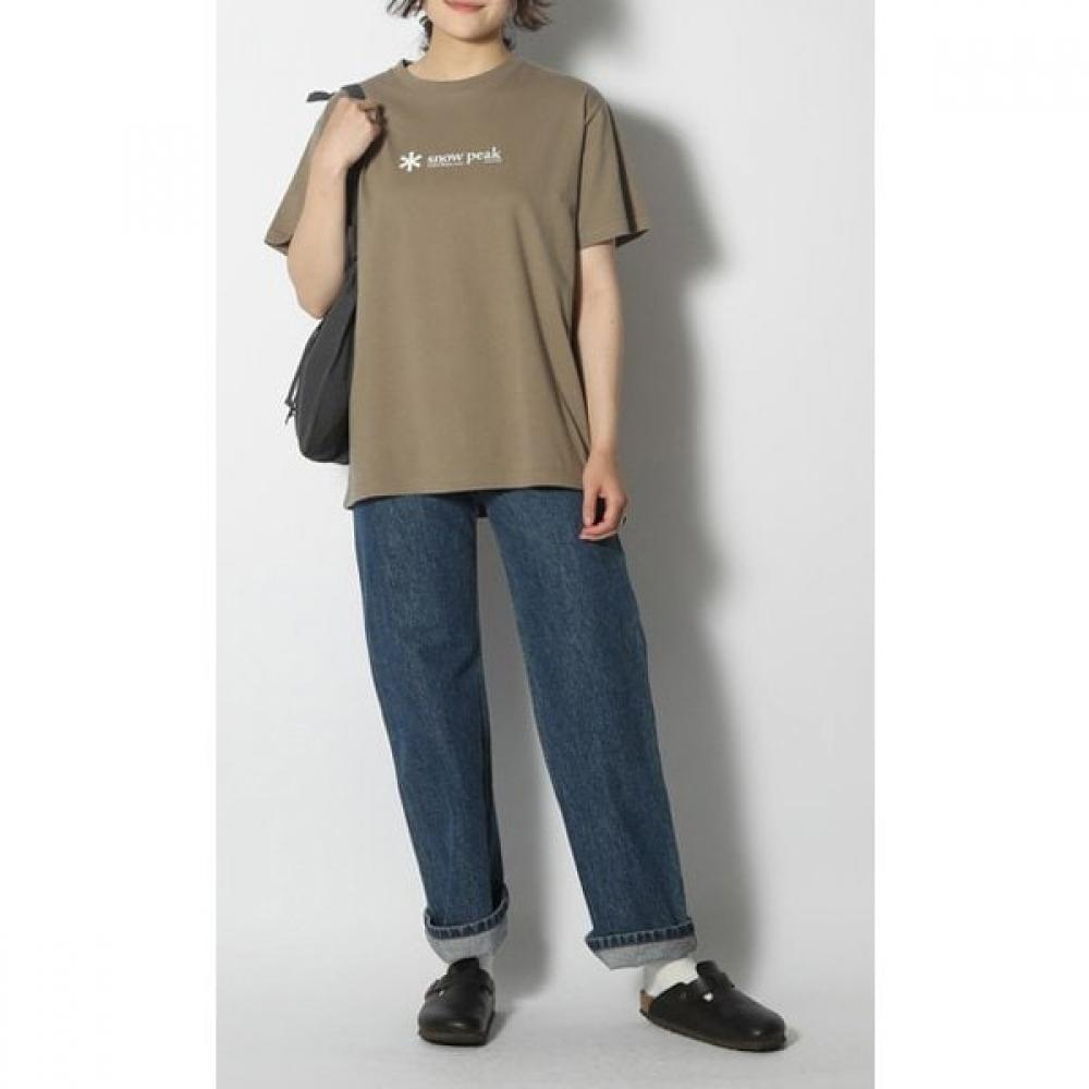 Snow Peak SofT CoTTon Logo ShorT SLeeve T SofT CoTTon Logo ShorT SLeeve T Ts 24su20104pr Pro. L Size [ouTdoor cuT And Sew Men S]