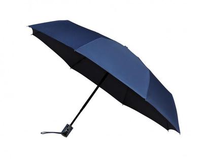 Hands-Free Automobile Anti-Fold Long Handle Blue Whale Umbrellas Reverse