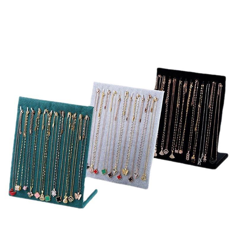 Flanelový náhrdelník, přívěsek, stojan na náušnice, dámský stojan na šperky, držák na náramky, držák na náušnice