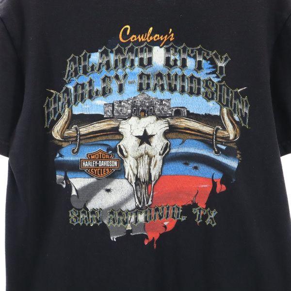 HARLEY DAVIDSON Short sleeve T-shirt S black Men's Used