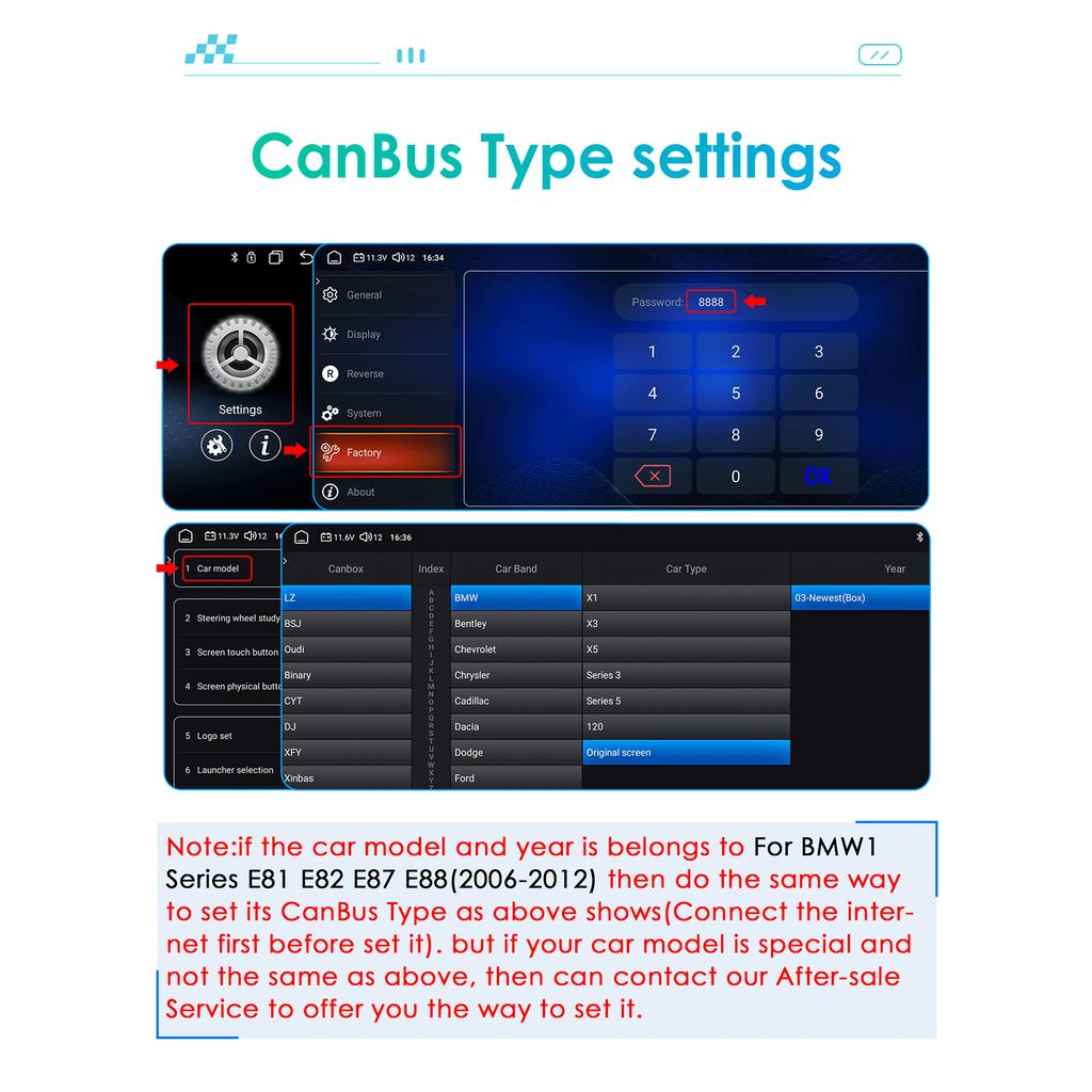 OSSURET 10.25 Inch Car Intelligent Systems 2 Din Wireless Carplay Android Auto for BMW 1 Series 06-12 E81 E82 E87 E88 Without Screen GPS Stereo RDS