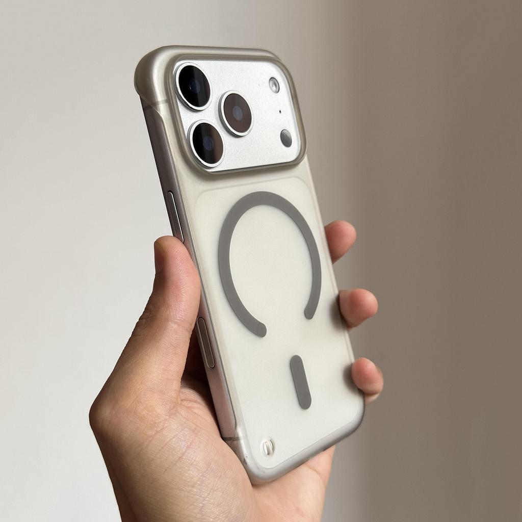 Ultra Thin Matte Frameless Magnetic Case For iPhone 18 17 Air 16 15 14 Plus 13 12 11 Pro Max For Magsafe Charge Clear Capa