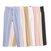 Solid Color All Match Women's Suit Pants Casual Simple Office Occupation Lady Pencil Trousers High Waist Slimming Long Pant