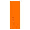 Premium Natural Rubber Yoga Mat - Non-slip, Sweat-absorbing, Extended, and Widened Plank Support.