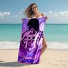 Personalized customized proof beach towel with Genshin Impact characters pattern - soft, absorbent,quick-drying,perfect swimming,camping&bathing