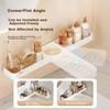 Ecoco Bathroom Storage Rack, No Drilling Required, Toilet Washroom Vanity Wall-Mounted Corner Organizer, E24203 White