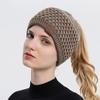 Fashion Women Knitted Headband Winter Warm Elastic Headpiece Hat Female Wide-Brimmed Hair Accessories Plus Fleece Hair Headwraps