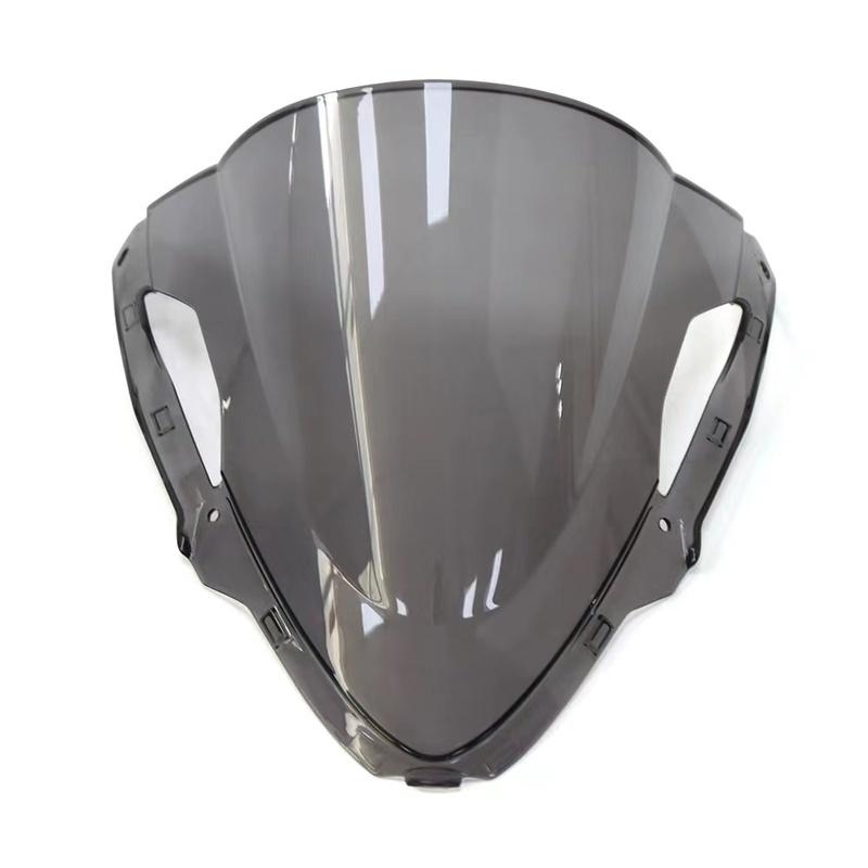 Motorcycle ZX6R Windshield For Kawasaki Ninja ZX 6R 636 ZX-6R 2024 Double Bubble Wind Windscreen Wind Deflectors Gray