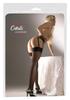 Cottelli LEGWEAR - Netzstrümpfe mit Spitze und dekorativer Schnürung M/L