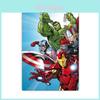 The Avengers Flannel Blanket With Cartoon Prints For Kids And Teens