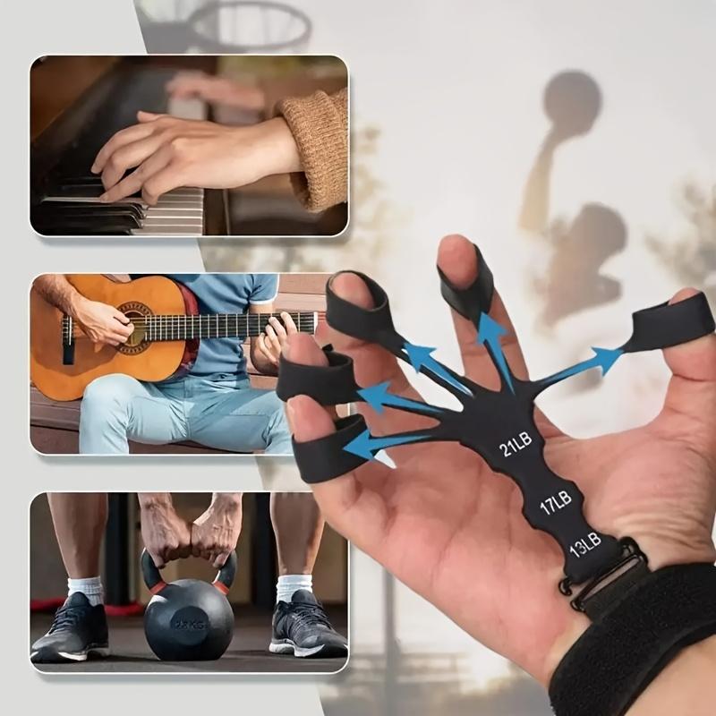 2pcs Hand Grip Strengthener Physical Tools Guitar Finger Trainer Training And Exercise Gym 6th Level Resistance Gripster Expander