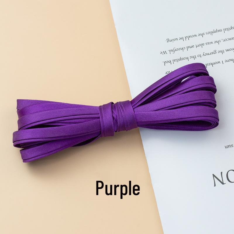 Hengmeihe Cheongsam 1cm Piping Trim: Four-Fold Non-Iron Imitation Silk Hemming Ribbon