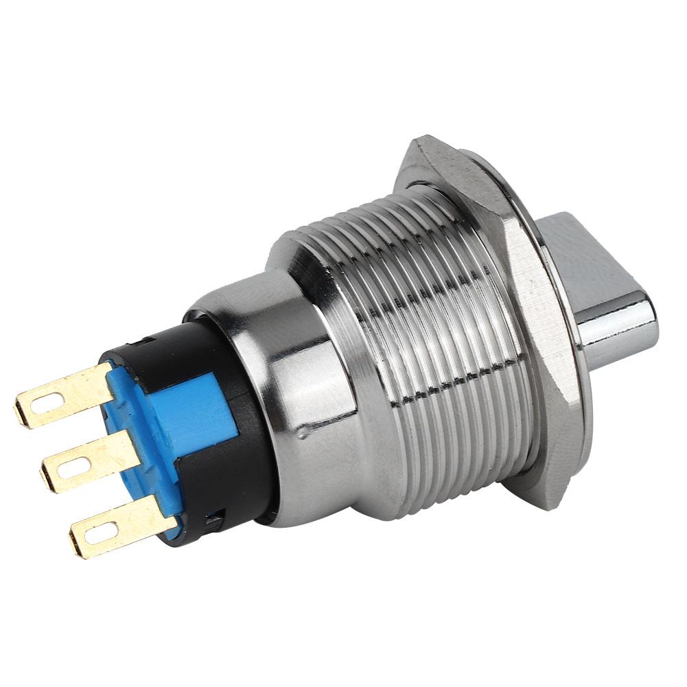 

19mm Stainless Steel Rotate Change Over Knob Switch IP67 Selective Switch(3 Pin And 2 Level)