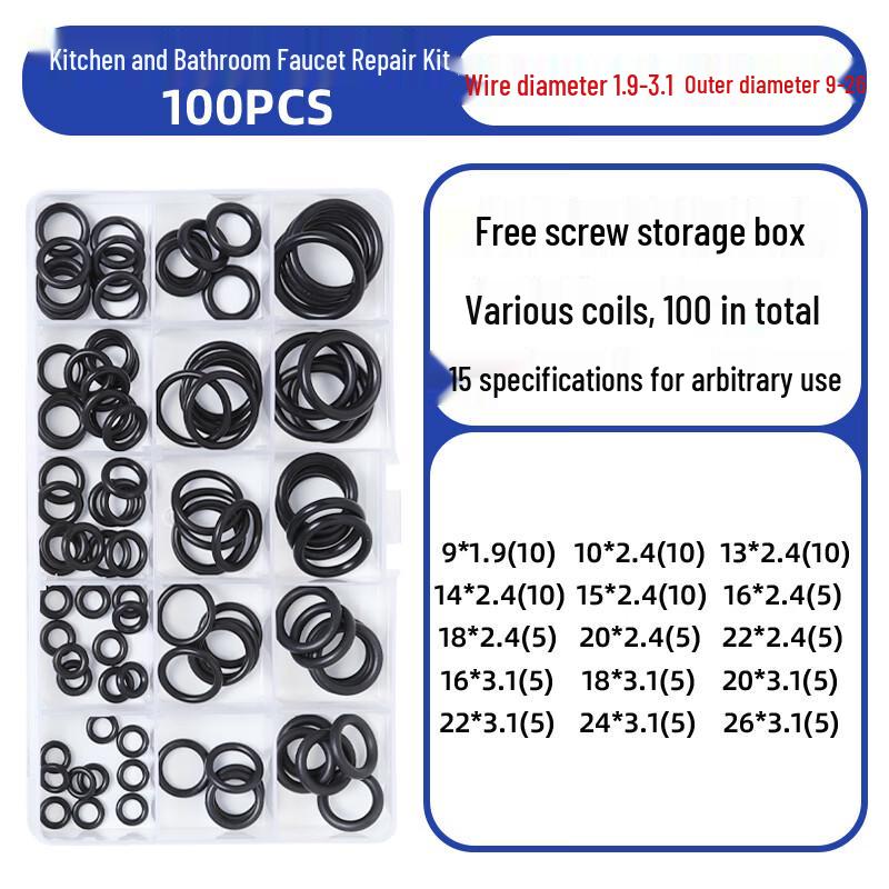 

Nitrile Rubber O-Ring Seal Assortment Kit