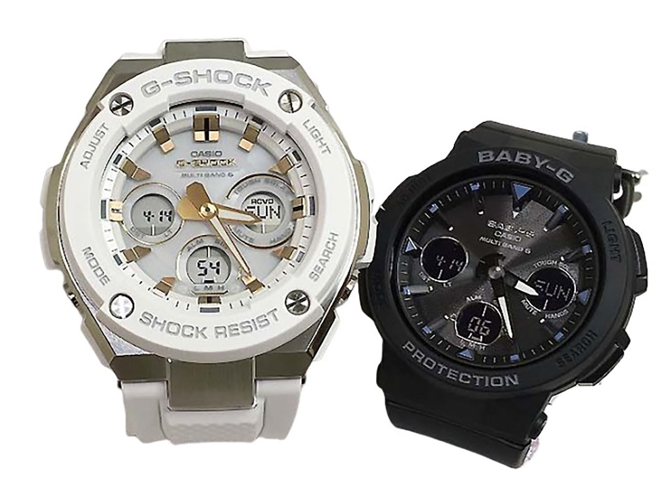 

[Casio] CASIO Pair Watch G-SHOCK G-Shock BABY-G Baby G Ana-Digi Radio Solar Genuine Pair Case Set of 2 GST-W300-7AJF BGA-2500-1AJF Watch
