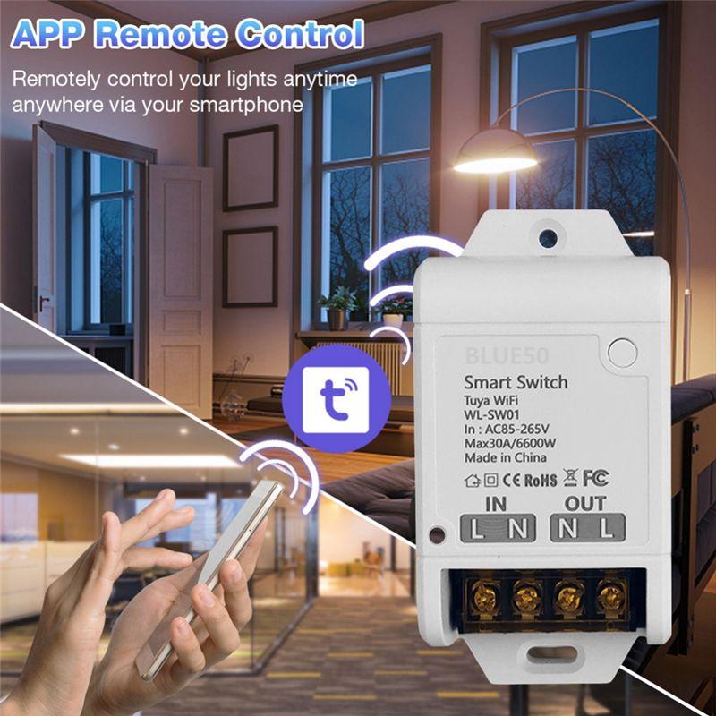 ABUL-WIFI Smart Switch 30A High Power App Remote Home Automation Socket Voice Lamps And Lanterns Smart Home NONE