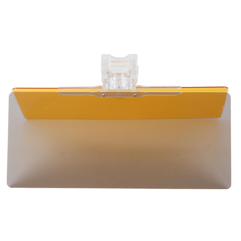 2 w 1 Przeciwodblaskowy Osłona Przeciwsłoneczna Dzień Noc Podwójnego Użytku Czarno-Żółta Obrotowa Odporna na UV Uniwersalna