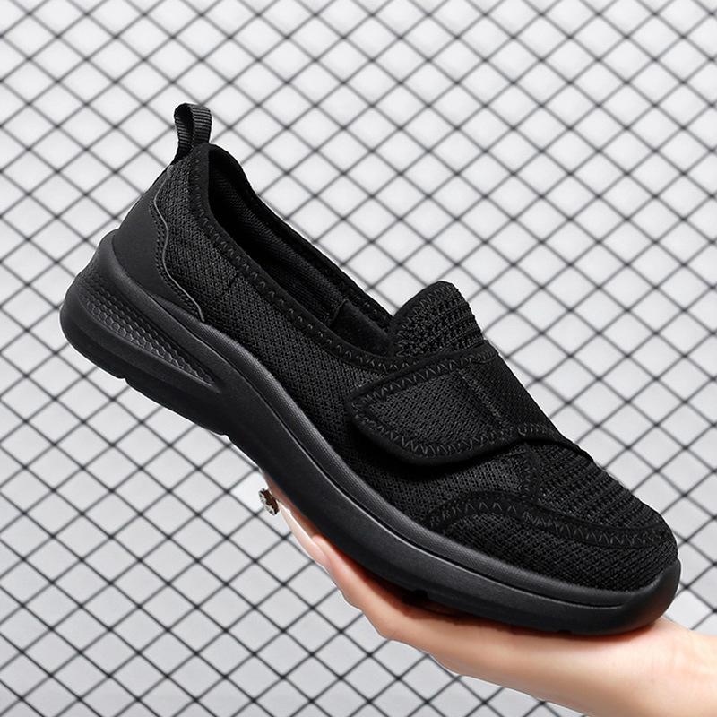 Spring and Autumn Women's Velcro Lightweight Fleece Warm Hiking Shoes Casual Fashion Wear-resistant Sneakers