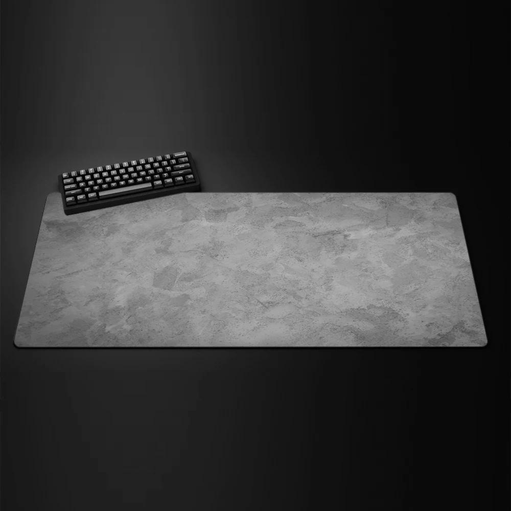 Large Gaming Mouse Pad Grey Texture Pattern New Mousepad Computer Office Game Table Mat XXL 90x40 Rubber Anti-slip Keyboard Pads